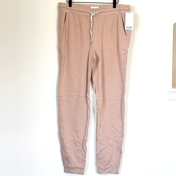 NWT MATE the Label Rose Organic Terry Classic Jogger - XL - Picture 2 of 11